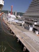 船が岸壁を離れました!