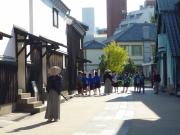 復元された出島の街並み