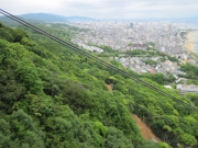 須磨浦ロープウェイより一の谷越しに神戸市街地が望めます。