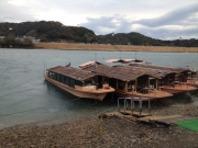四万十川の船着場より