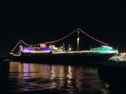 ライトアップされた日本郵船氷川丸