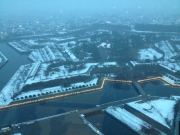 12月上旬の五稜郭にて