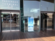 横浜港大桟橋ターミナルにて