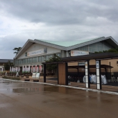 萩市役所前の大河ドラマ館