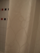 シャワーカーテンにもミッキー!